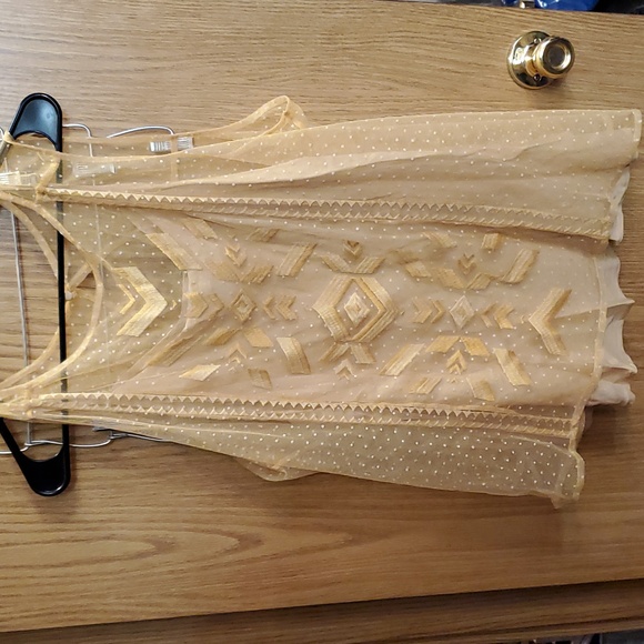 ARIAT Shear blouse with spaghetti strap shirt - Picture 1 of 5